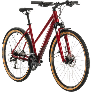 CUBE NATURE ALLROAD TRAPEZ Hybrid Bike Red 2020 0